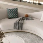 Lobby Hotel Curve Scandinavian Sofa Curved Minimalistic Couch - Image 5