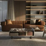 Royal Touch Oak wood 5 Seater Sofa - Image 2