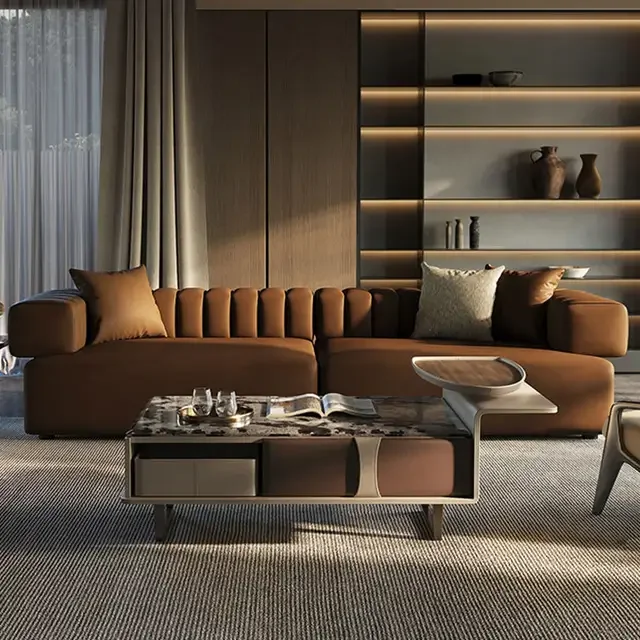 Royal Touch Oak wood 5 Seater Sofa - Image 2