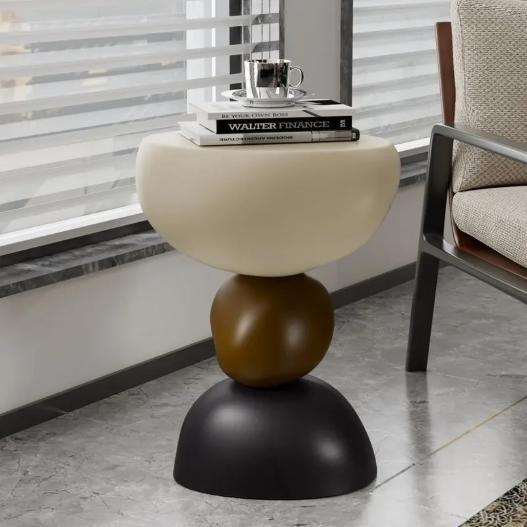 Aspire Modern Design Glass and Gold End Table - Image 3
