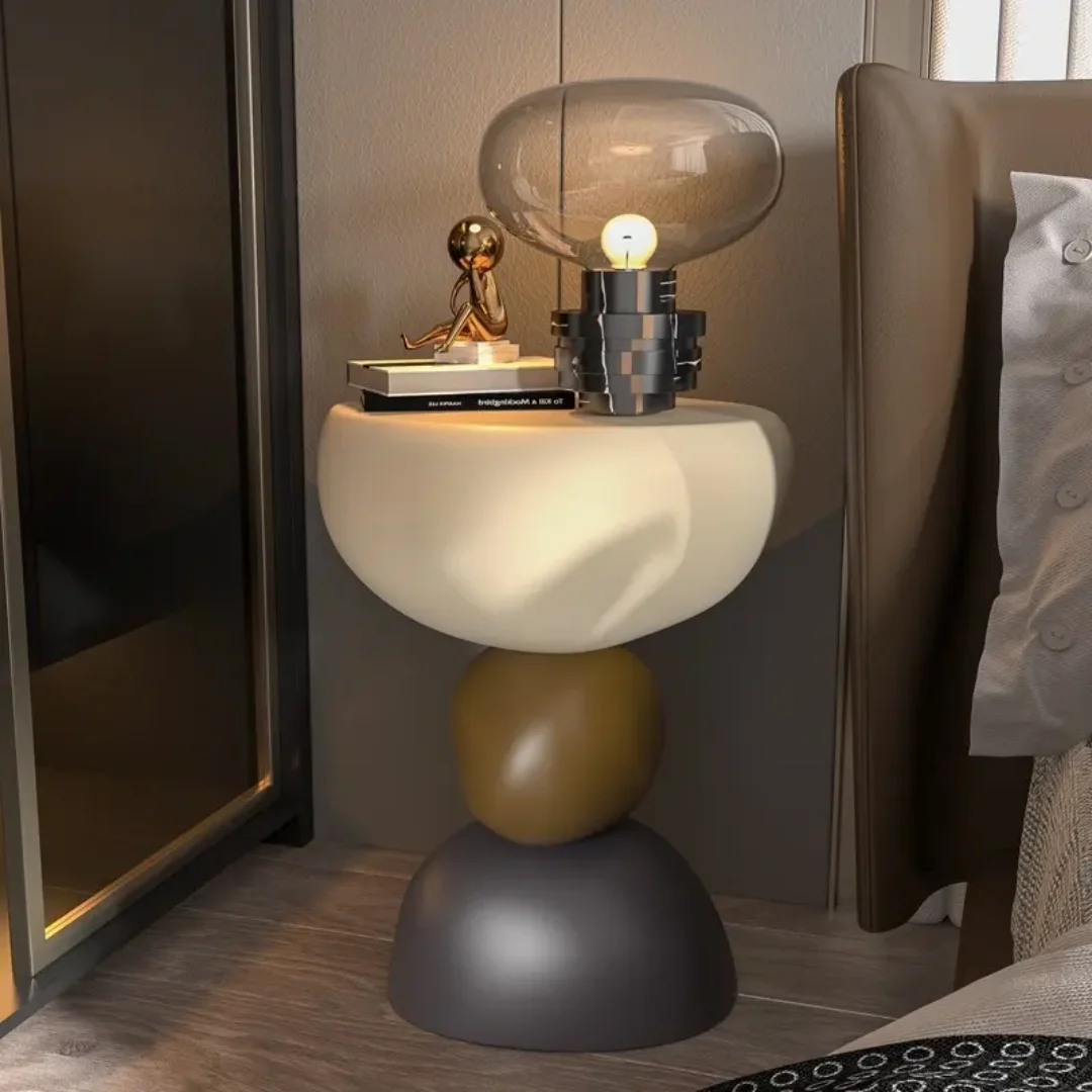 Aspire Modern Design Glass and Gold End Table - Image 5