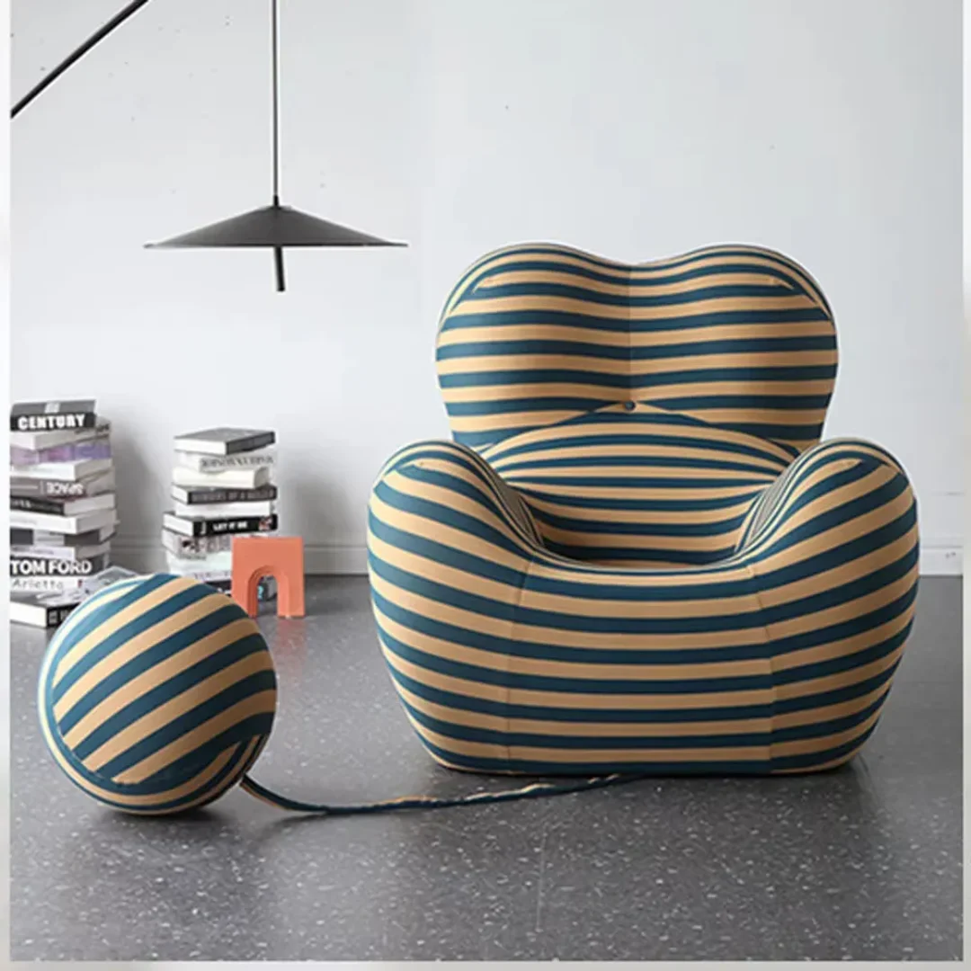 Gaetano Italian design up living room PU foam lazy comfortable Lounge Chair with ottoman ball hug | B&B Italia - Image 5