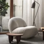 Blanchard Grey Boucle Lounge Chair - Image 5