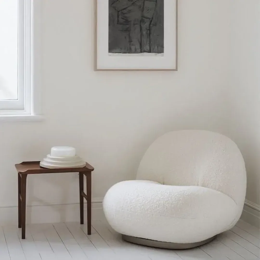 Blanchard Grey Boucle Lounge Chair - Image 6