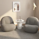 Blanchard Grey Boucle Lounge Chair