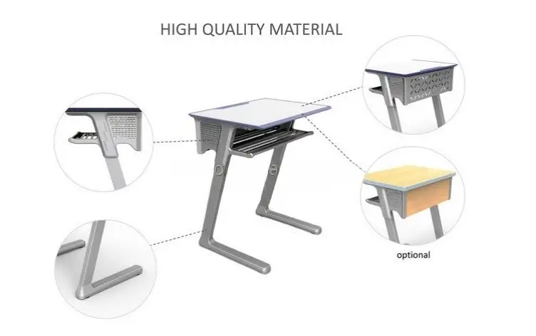 Novara Ergonomic Study Table & Chair Set - Image 6