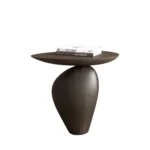 Sydney Side Table End table wooden base with wooden Top (pair) - Image 2