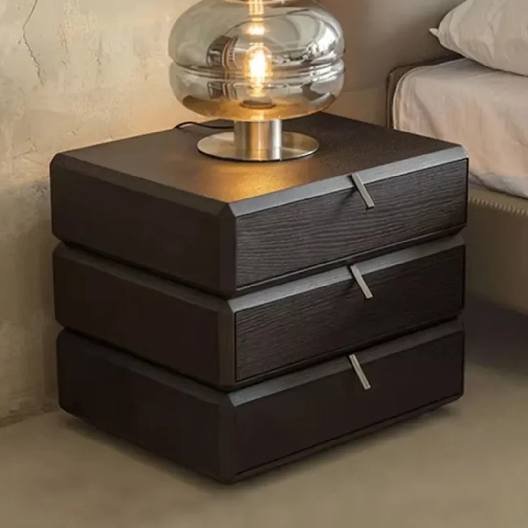 Excelsior Sheesham Wood Contemporary Bed Side Table Pair - Stylish & Functional - Image 2