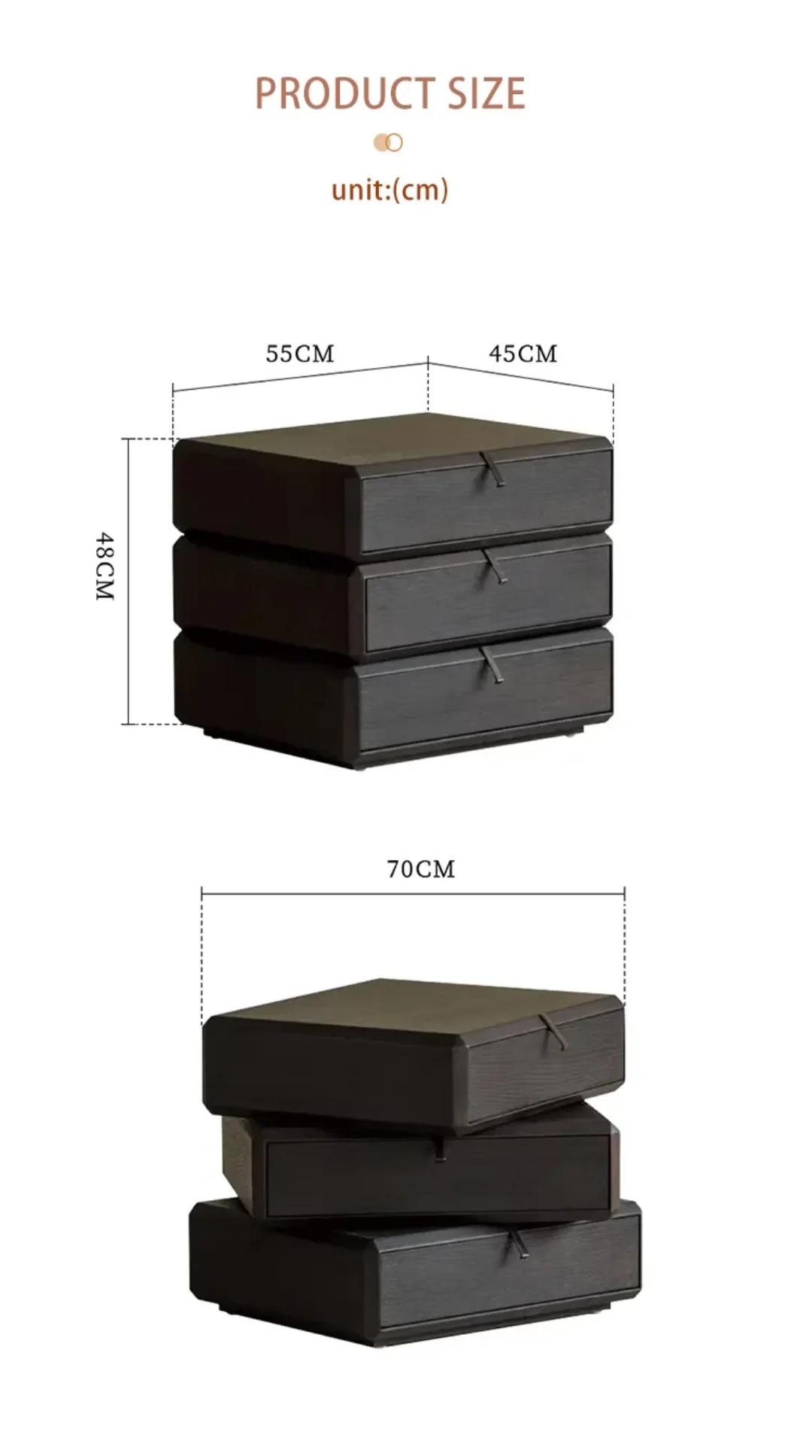 Excelsior Sheesham Wood Contemporary Bed Side Table Pair - Stylish & Functional - Image 5