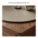Modern Center Table Luxury Living Room Engineered Wood Base With Italian Veneer Top - Image 4