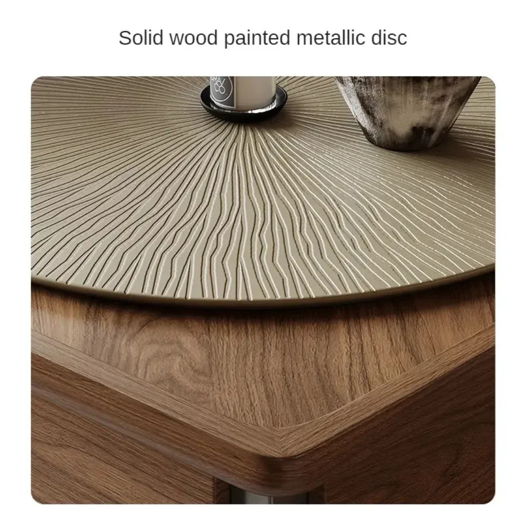 Modern Center Table Luxury Living Room Engineered Wood Base With Italian Veneer Top - Image 4