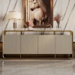 Essence Bar Cabinet Stainless Steel Golden Leg - Image 3