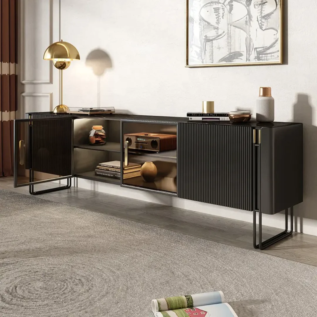 2025/05/1000154711.png Grand TV Unit | Modern TV Cabinet Marble Slate Carbon Steel Base - Image 1