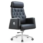 Crosby Executive Ergonomic Chair | Genuine Leather | Swivel Boss Chair - Image 4