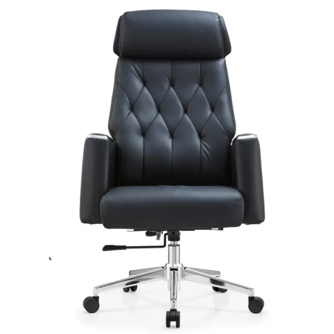 Crosby Executive Ergonomic Chair | Genuine Leather | Swivel Boss Chair - Image 3