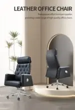 Crosby Executive Ergonomic Chair | Genuine Leather | Swivel Boss Chair