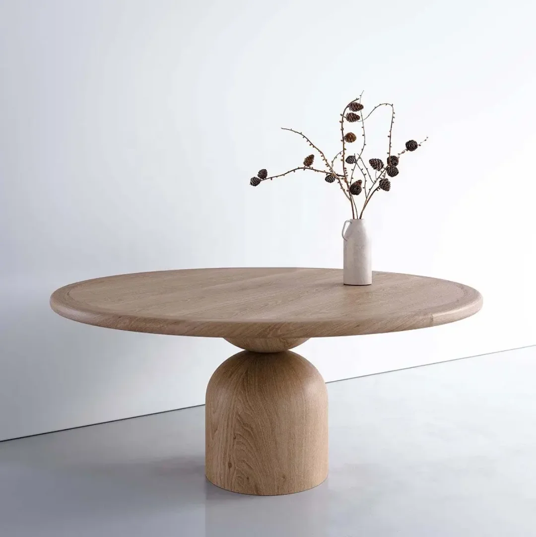 Shenzen Luxe Circular Dining Table Set – Modern Elegance for Elevated Living - Image 5