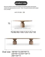 Shenzen Luxe Circular Dining Table Set – Modern Elegance for Elevated Living - Image 6