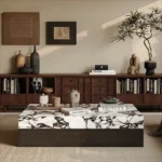 Yume Premium Rectangular Coffee Table | Marble Top | Villa Luxury - Image 3