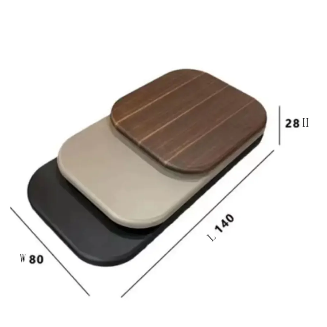 Wabi Sabi Collection Center Table Nordic Style Living Room Acrylic Engineered and Solid Wood - Image 5