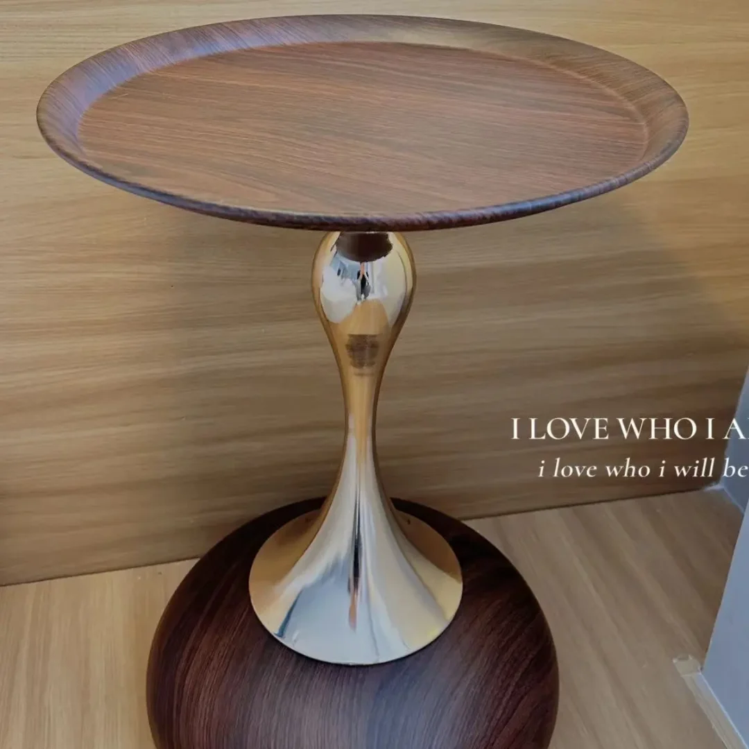Modern Hourglass End Table – Gray & Gold | Sintered Stone & Stainless Steel - Image 8