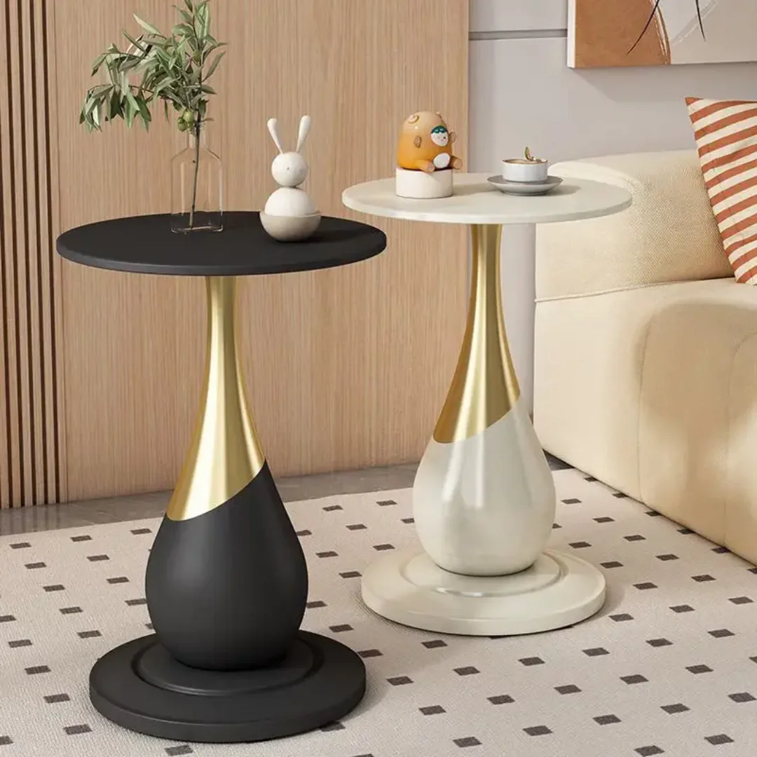 Luxurious Stainless Steel Marble End Table: A Blend of Elegance and Durability - Image 5