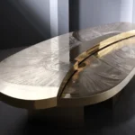 Stella Modern Stainless steel Coffee Table
