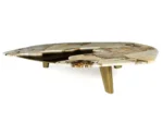 Serenity Modern Minimalist Coffee Table - Contemporary Metal Design - Image 3