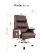 Mike Signature Ergonomic Executive Chair – High back Beige - Image 3