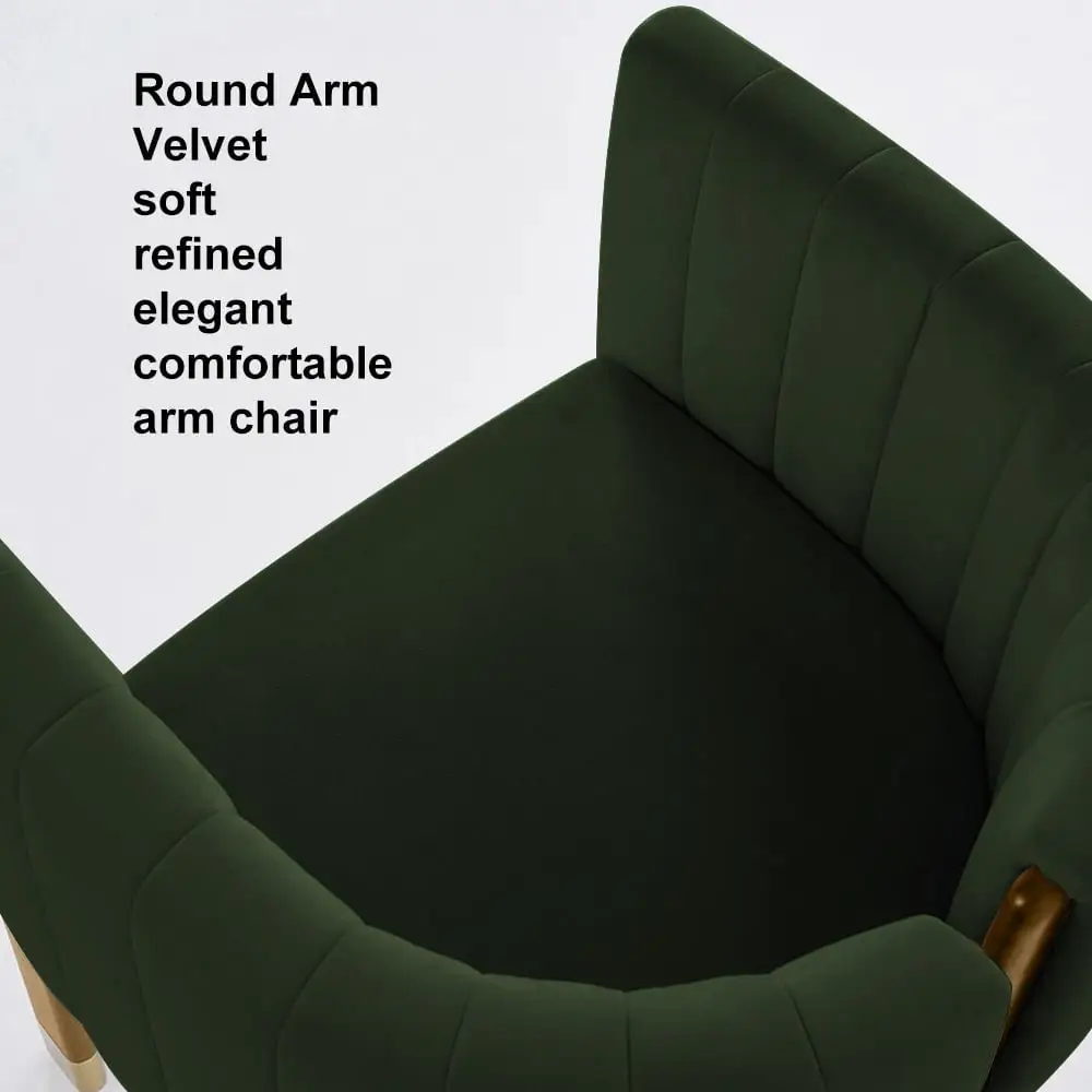 Crosby Casa Mid-Century Modern Luxury with Casa: A Sculptural, Comfort-Infused Chair in Golden & Green - Image 5