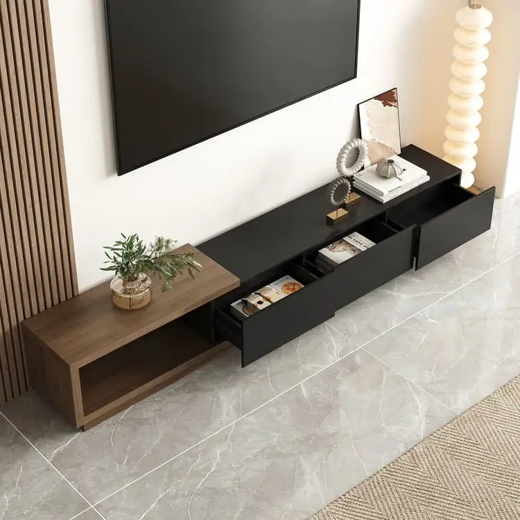 Blanchard Contemporary Marble Top TV Console - Luxurious & Multi-Functional Cabinet for Modern Homes - Image 9