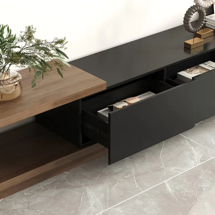 Blanchard Contemporary Marble Top TV Console - Luxurious & Multi-Functional Cabinet for Modern Homes - Image 6