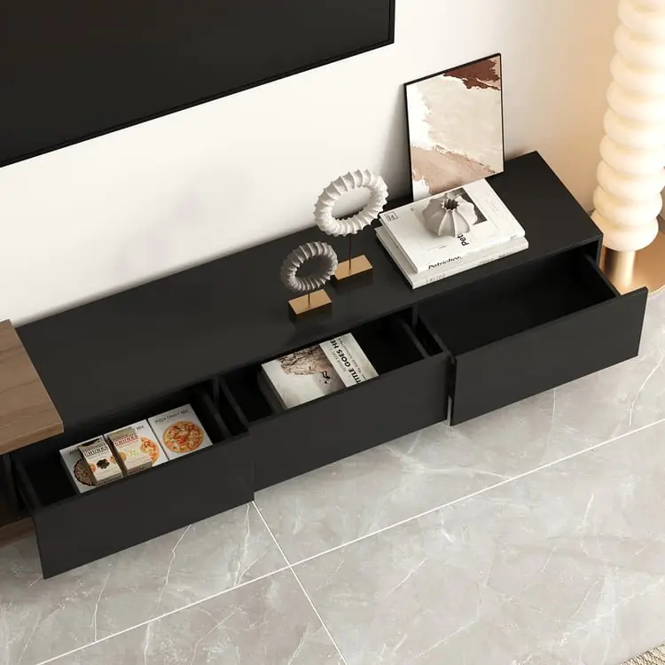 Blanchard Contemporary Marble Top TV Console - Luxurious & Multi-Functional Cabinet for Modern Homes - Image 10