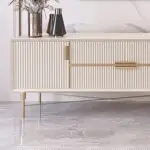 Crator Luxury Off-White Ribbed Front TV Cabinet | Best Seller - Luxurious & Multi-Functional Cabinet for Modern Homes - Image 15