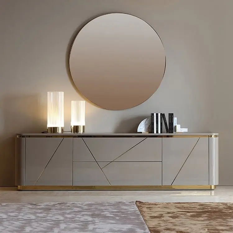 Chancellor Luxury Off-White Ribbed Front TV Cabinet | Best Seller - Luxurious & Multi-Functional Cabinet for Modern Homes - Image 13