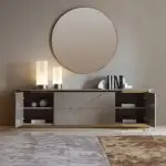 Chancellor Luxury Off-White Ribbed Front TV Cabinet | Best Seller - Luxurious & Multi-Functional Cabinet for Modern Homes - Image 12