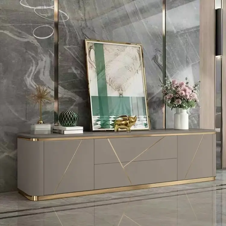 Chancellor Luxury Off-White Ribbed Front TV Cabinet | Best Seller - Luxurious & Multi-Functional Cabinet for Modern Homes - Image 7