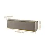 Chancellor Luxury Off-White Ribbed Front TV Cabinet | Best Seller - Luxurious & Multi-Functional Cabinet for Modern Homes - Image 11