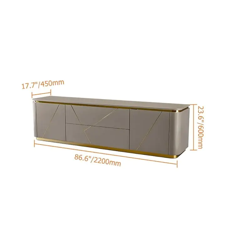 Chancellor Luxury Off-White Ribbed Front TV Cabinet | Best Seller - Luxurious & Multi-Functional Cabinet for Modern Homes - Image 11
