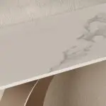Modern Fashion Design High Quality Metal Leg White Marble Tabletop Hallway Console Table - Image 3