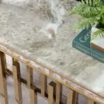Onyx Luxe Design Marble Top Stainless Steel Console Table - Image 11