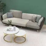 Curry Luxurious Velvet Sofa: Elegant 3-Seater Living Room - Image 10