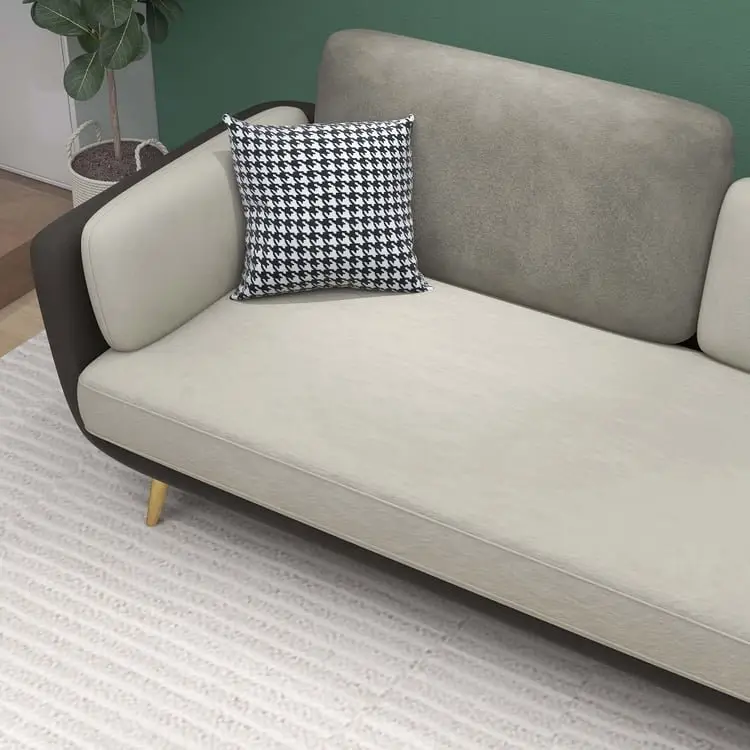 Curry Luxurious Velvet Sofa: Elegant 3-Seater Living Room - Image 5