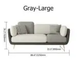 Curry Luxurious Velvet Sofa: Elegant 3-Seater Living Room - Image 8