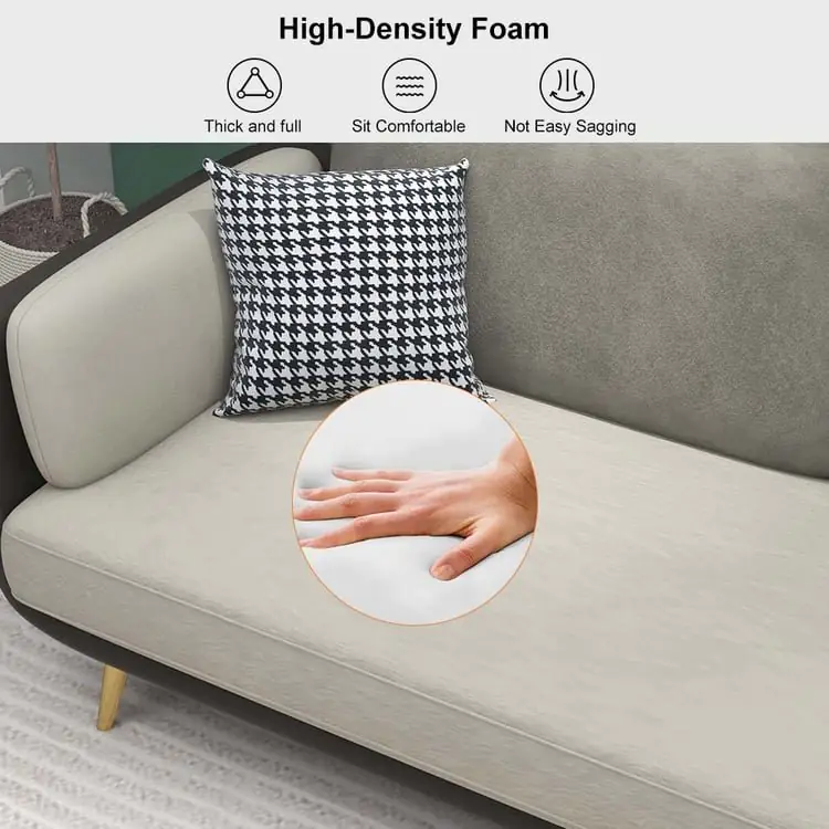 Curry Luxurious Velvet Sofa: Elegant 3-Seater Living Room - Image 7