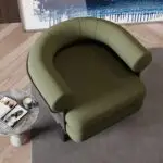 LuxeVelour Contemporary Boucle Leisure Chair - Stylish & Durable - Image 3