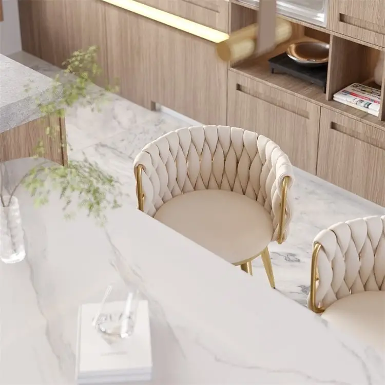 Furnifox Warm White Light luxury Italian dining chair - Image 2