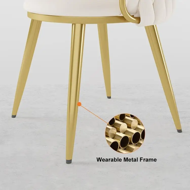 Furnifox Warm White Light luxury Italian dining chair - Image 10