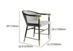 Retro design LuxeSheen Western Restaurant Dining Chair - Image 7