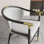Retro design LuxeSheen Western Restaurant Dining Chair - Image 2
